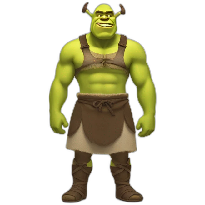 Shrek with muscles emoji