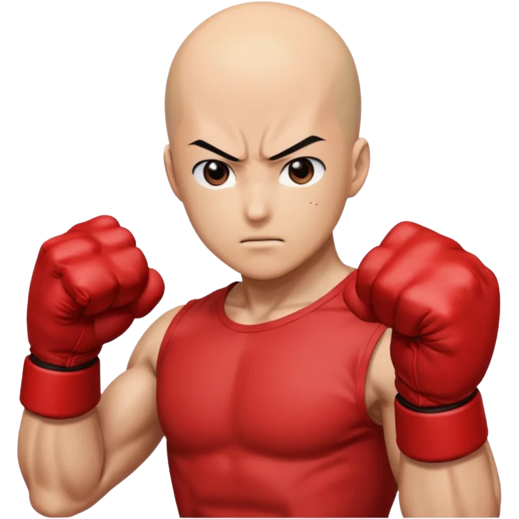 Saitama red hand punch emoji