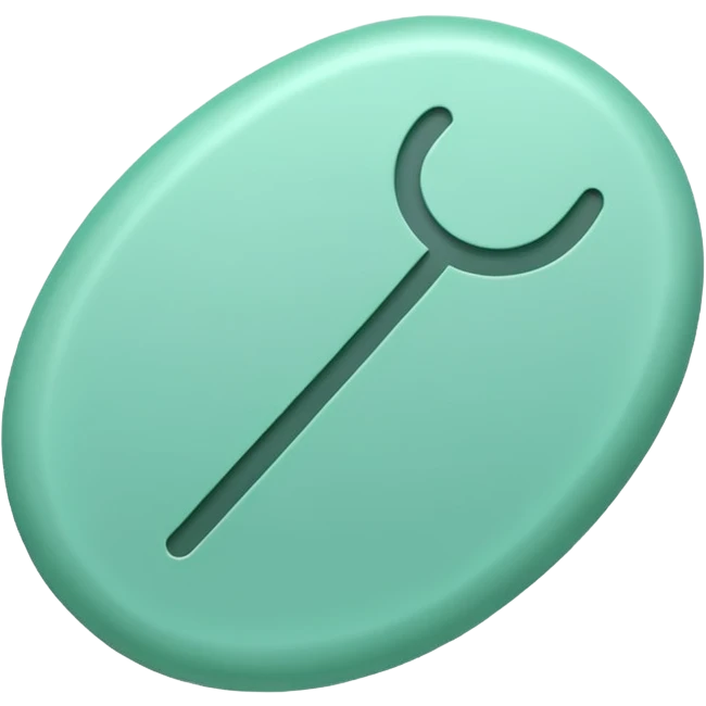 Mint coloured tick emoji