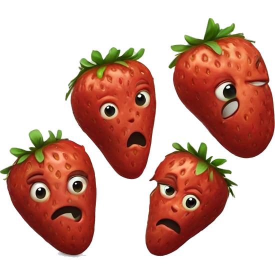 rotten strawberries emoji