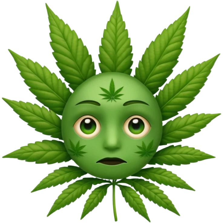 Emoji cansado mariguano emoji