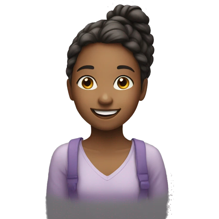 Girl smiling emoji
