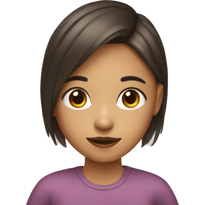 girl drawing emoji