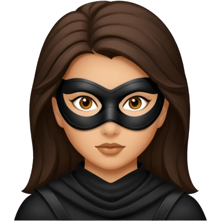 thief  brunette woman emoji