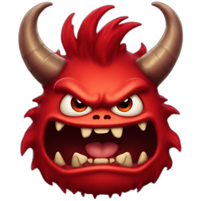 diable rouge monster emoji