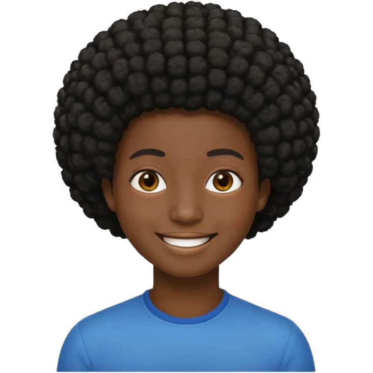 short afro emoji