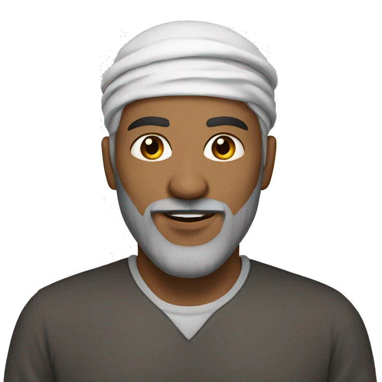 A muslim man with light Brown eyes and blond beard emoji