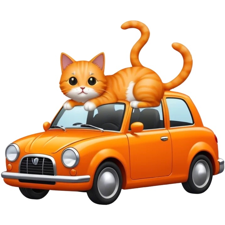 cat on car emoji