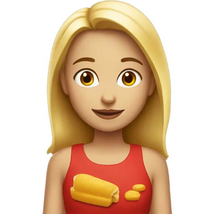 GIRL WITH MACDONALD'S emoji