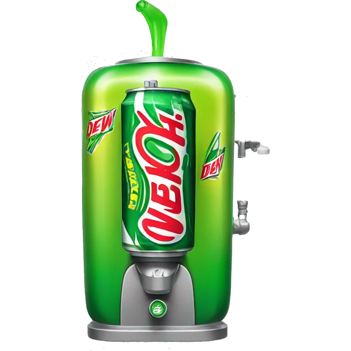 Mtn dew slurping machine  emoji