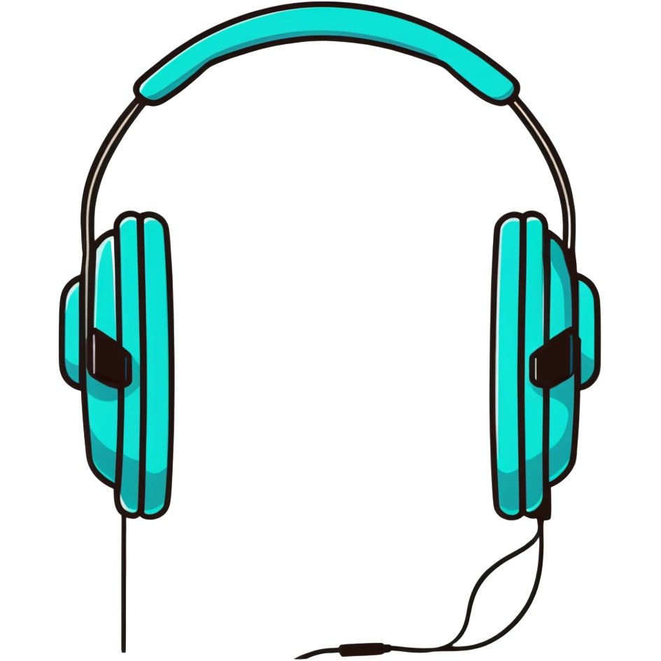 Smooth R&B songlist icon with headphones and soul vibes emoji