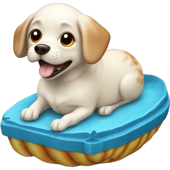 Shell dog emoji