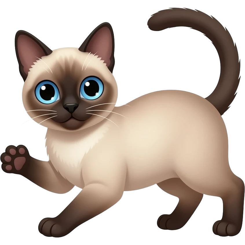 A Siamese Cat for spinning emoji emoji