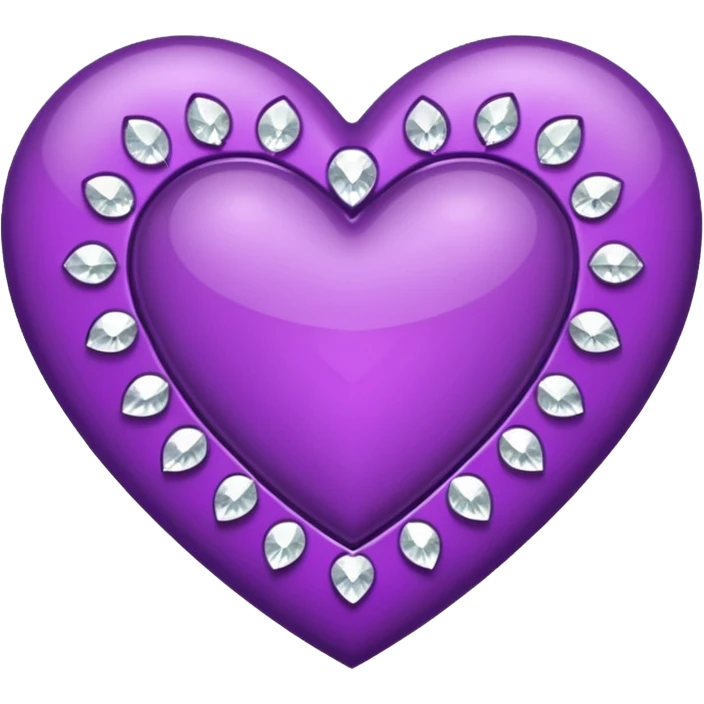 purple heart with a diamond pattern emoji