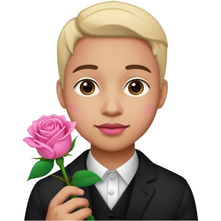 xaviersobased с розой emoji