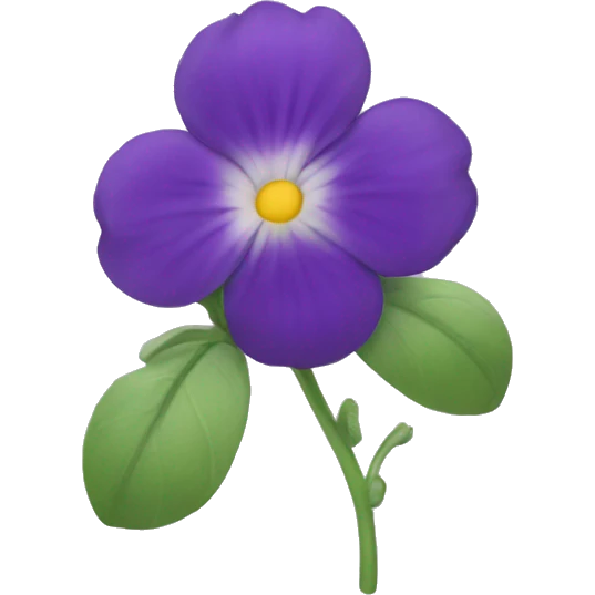 violet flower emoji