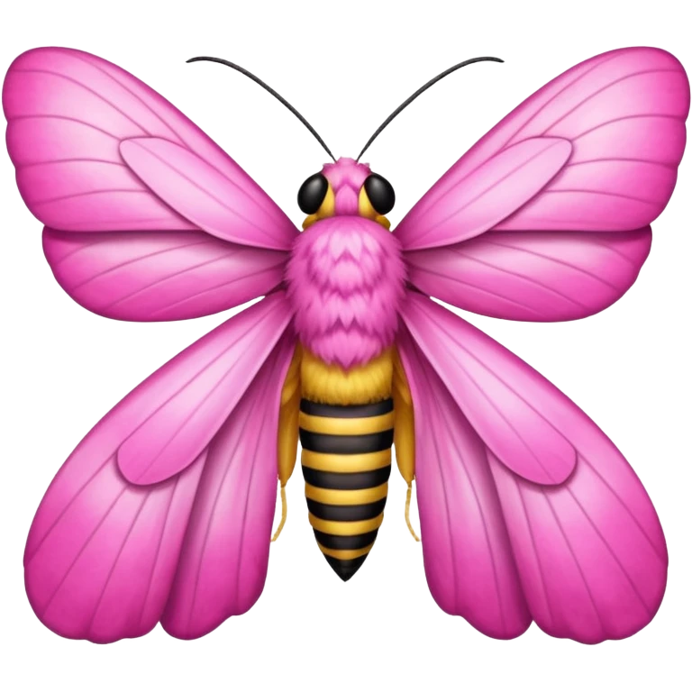 Can you generate a Dryocampa rubicunda a.k.a Rosy maple moth emoji emoji
