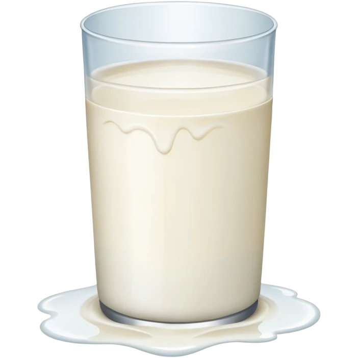 a small puddle of white and clear liquid emoji