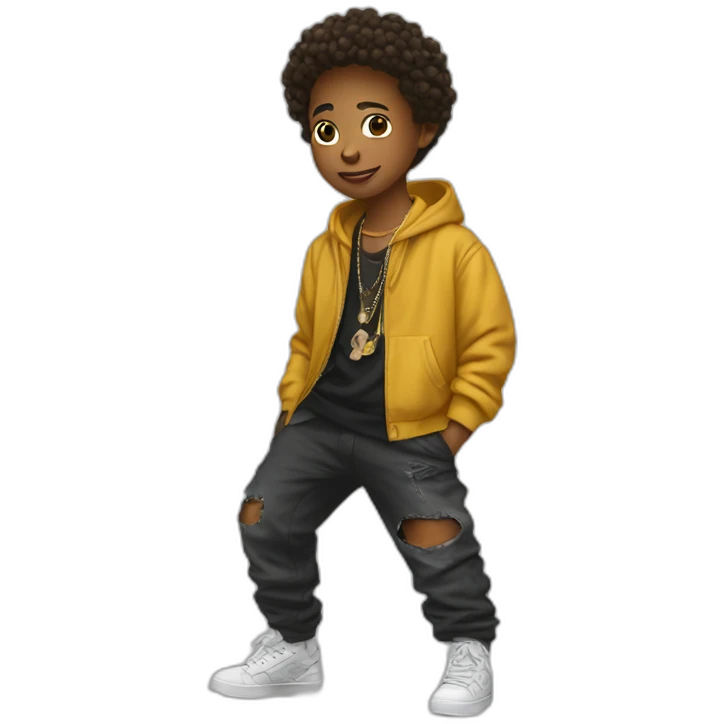 Streetwear kid emoji