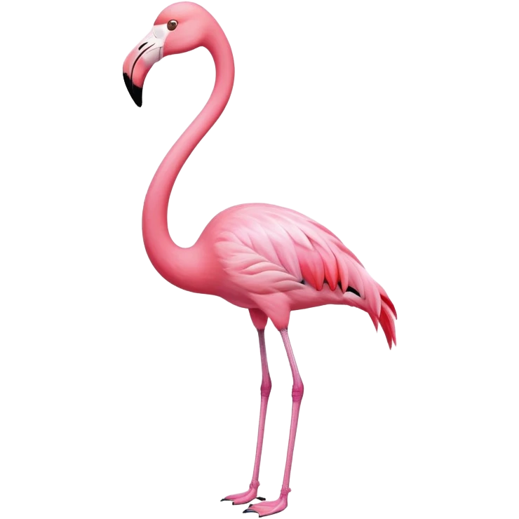 Flamingo, front view emoji