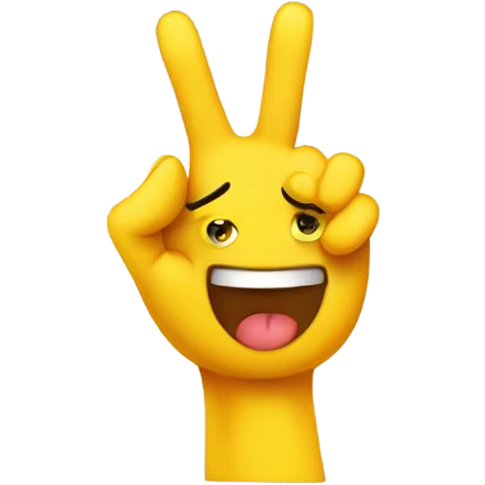 Smiley face flipping me off emoji