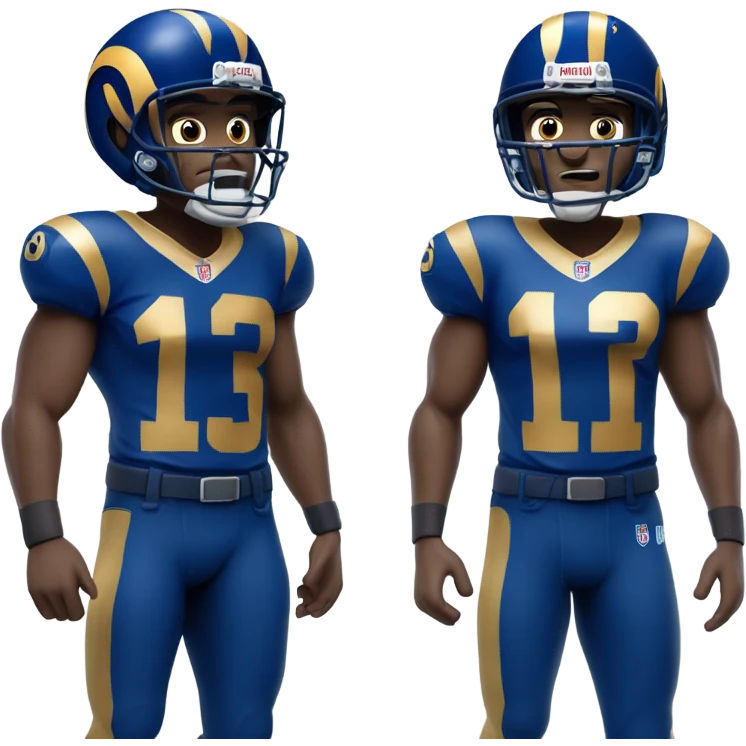 La rams football player emoji