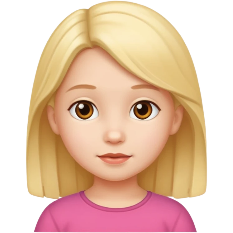 a cute 5years girl emoji
