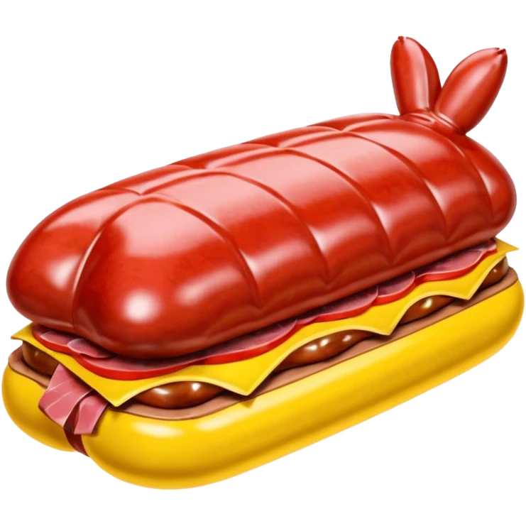  paris SPAM meat jeff koons style inflatable sculpture art painting  emoji
