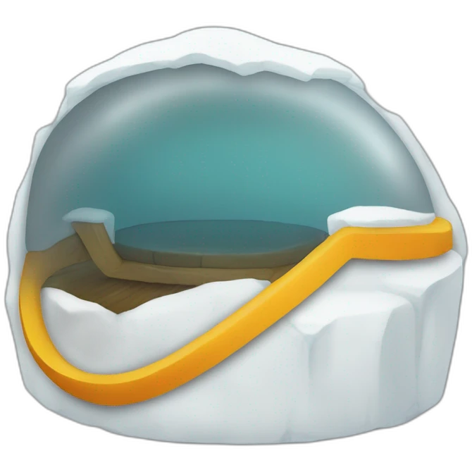 Create an emoji representing our team's cool vibe inside the igloo!  emoji
