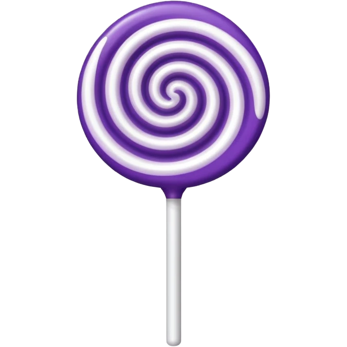 pirulito roxo e branco emoji