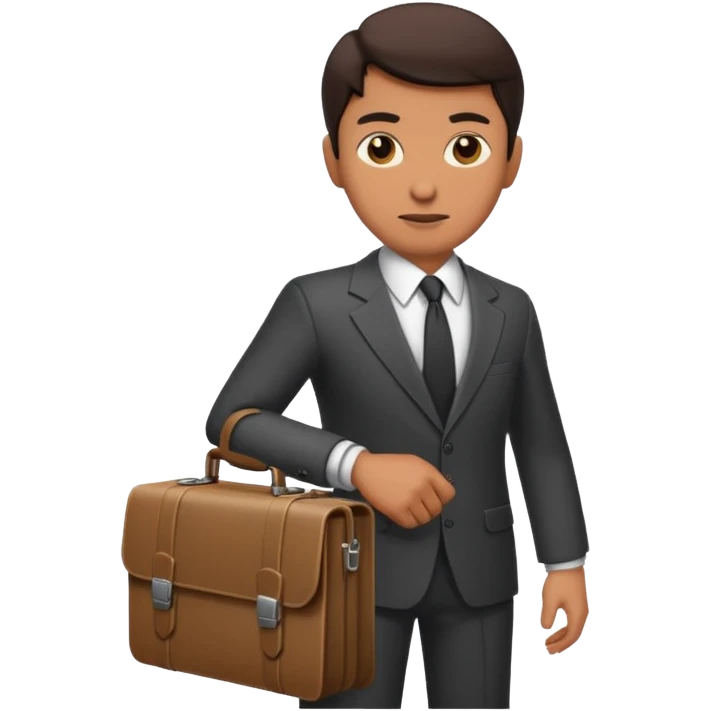 Spy with single briefcase emoji