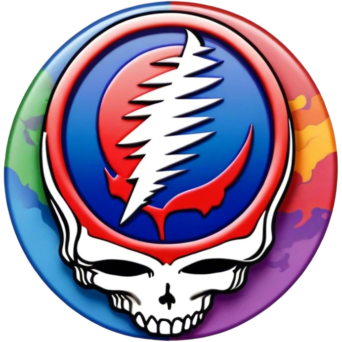 Grateful Dead Steal Your Face emoji