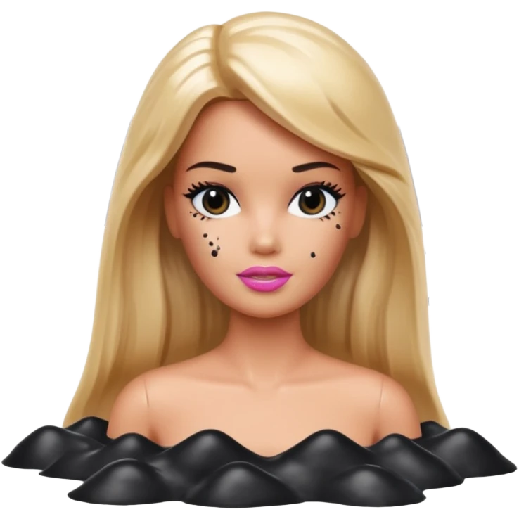Matisse barbie slop style black SPAM art landscape emoji