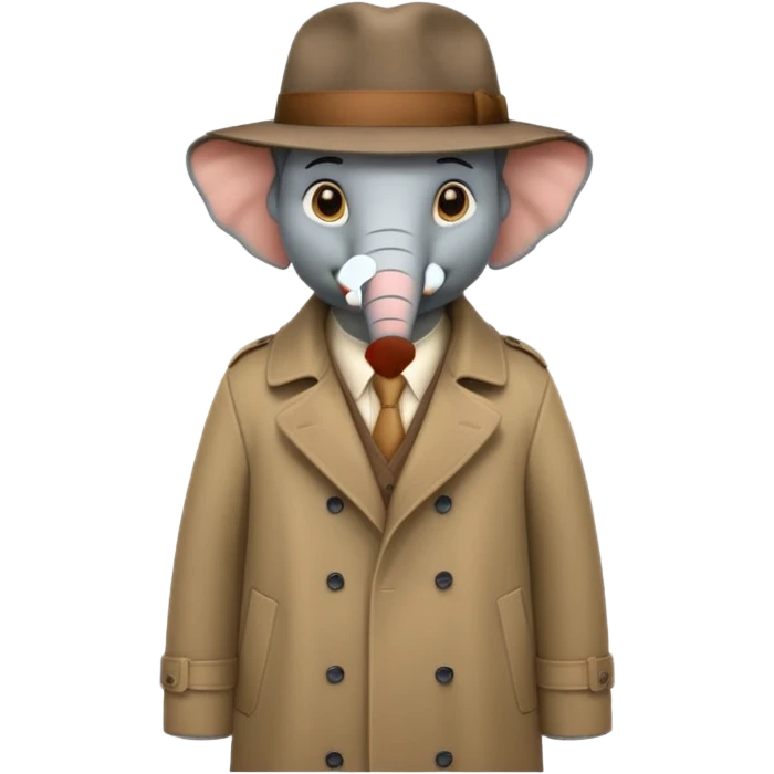 Elephant Detective  emoji