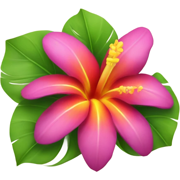 Hawaian flower emoji