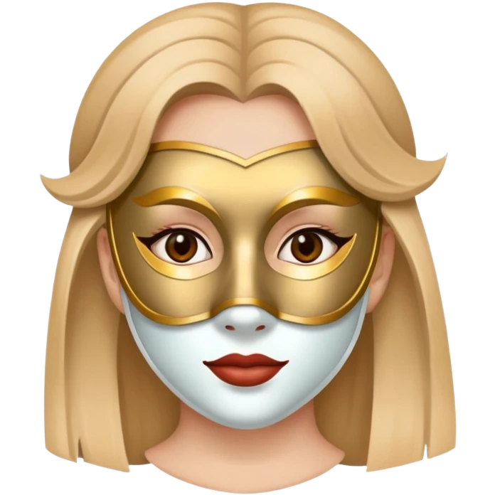 Girl with a theater mask on emoji