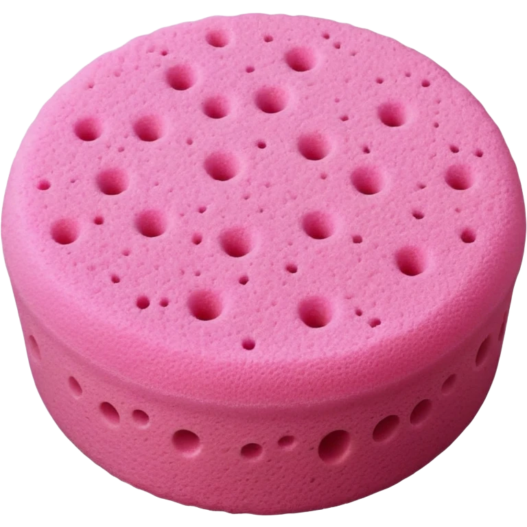 round pink sponge emoji
