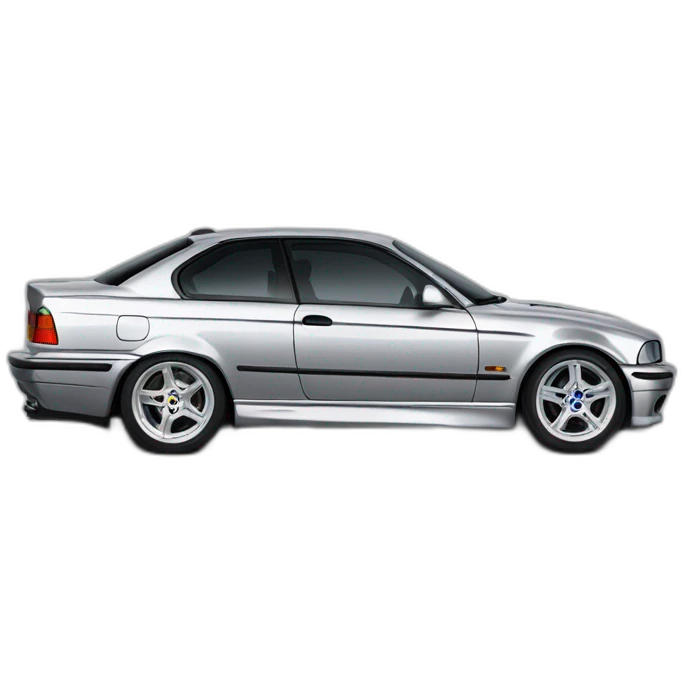 silver bmw e36 emoji