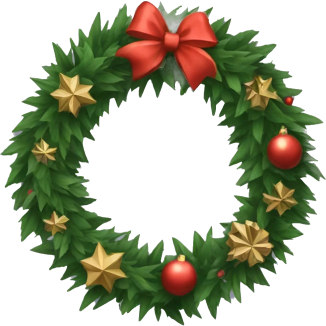 christmas wreath  emoji