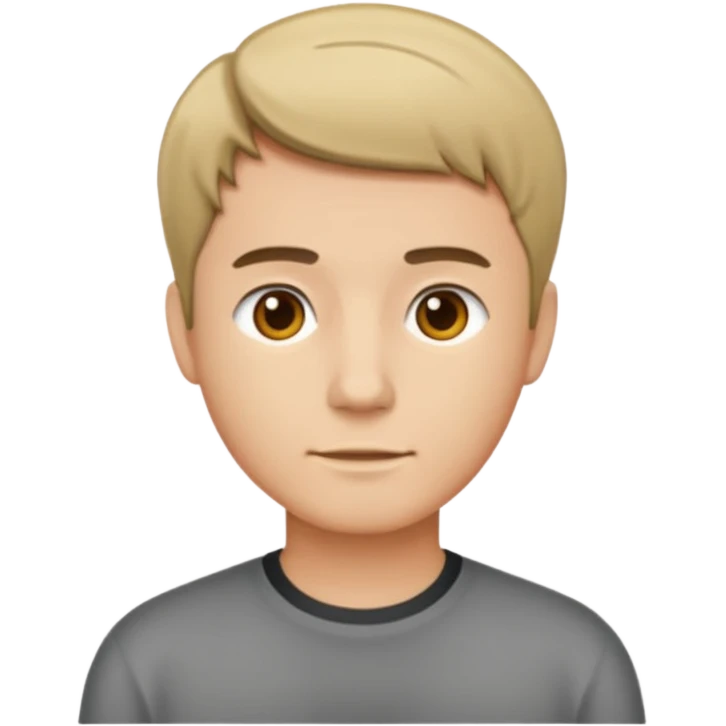 man with short hair medium tone emoji