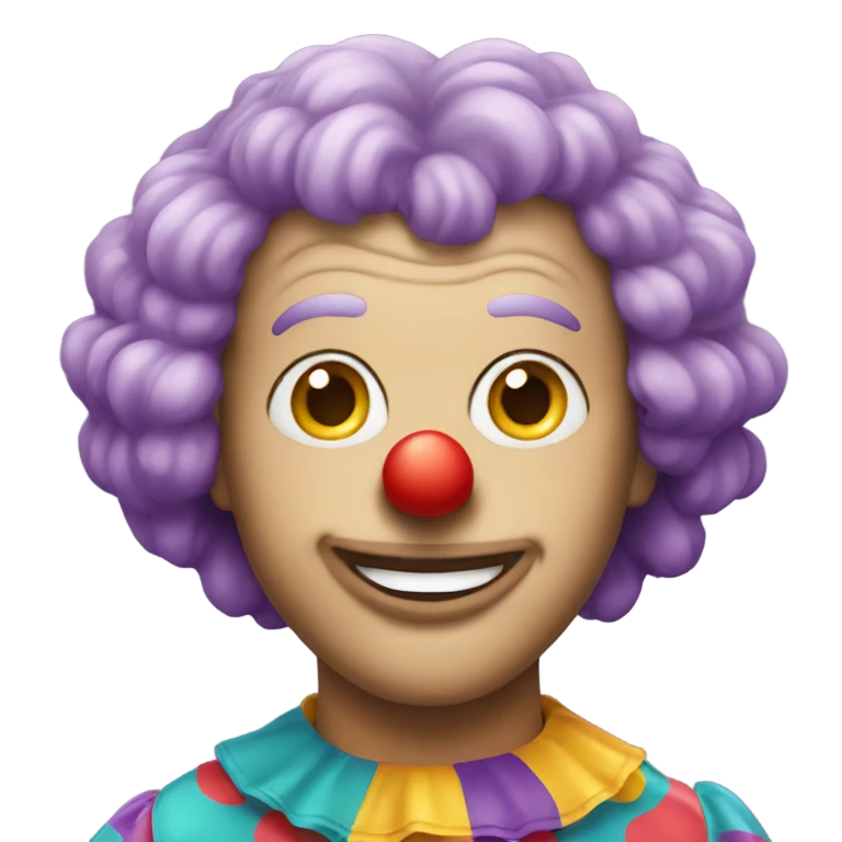 clown in a wig emoji