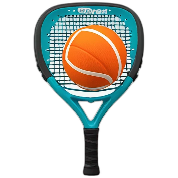 Padel rack and ball emoji