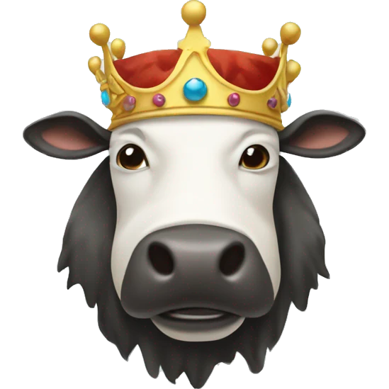 Moo deng with a crown emoji