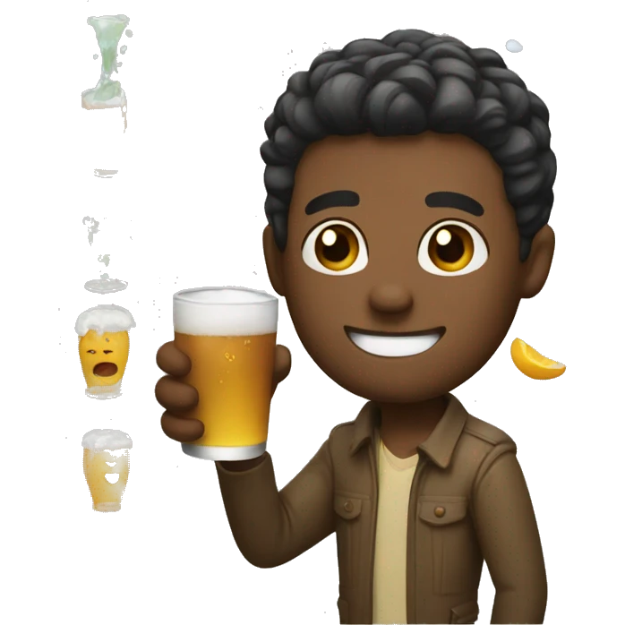 Man who loves to drink emoji