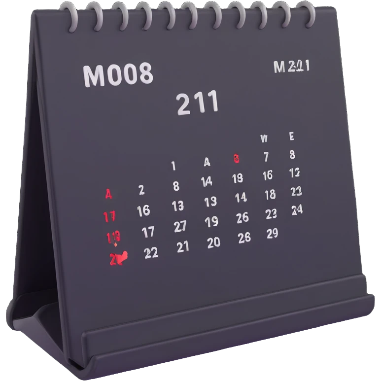 desk calendar emoji