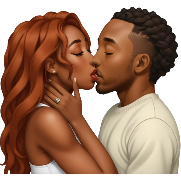 Sza kissing Kendrick Lamar  emoji
