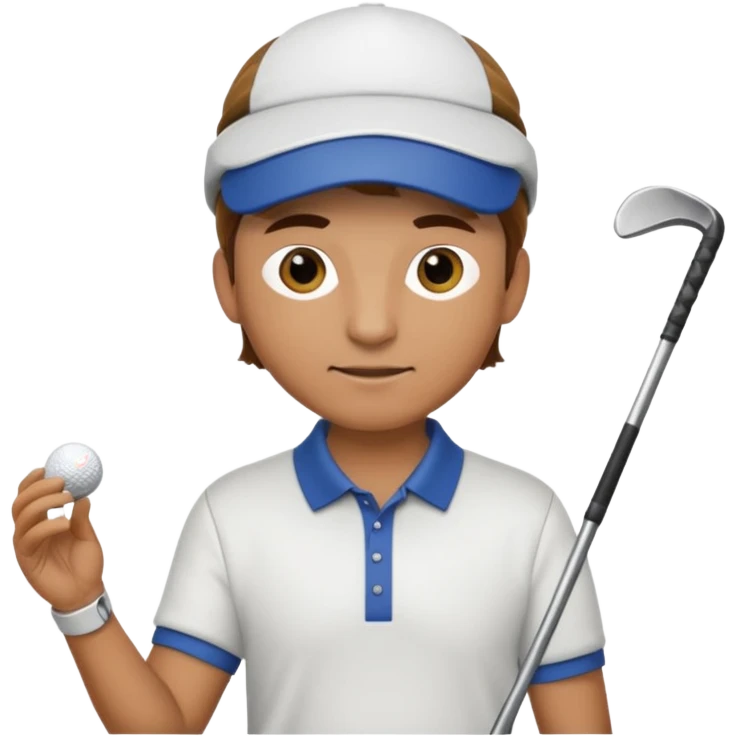 A man playing golf emoji
