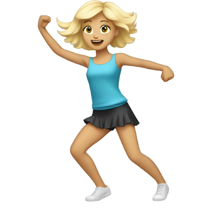 Dancing blonde girl emoji