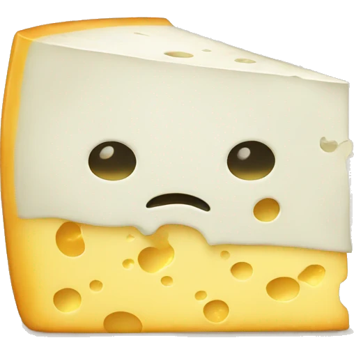 Irish cheese with hidden face emoji