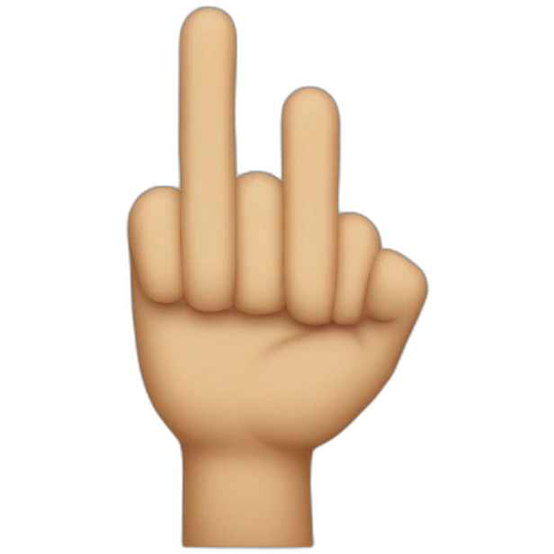 cross finger emoji